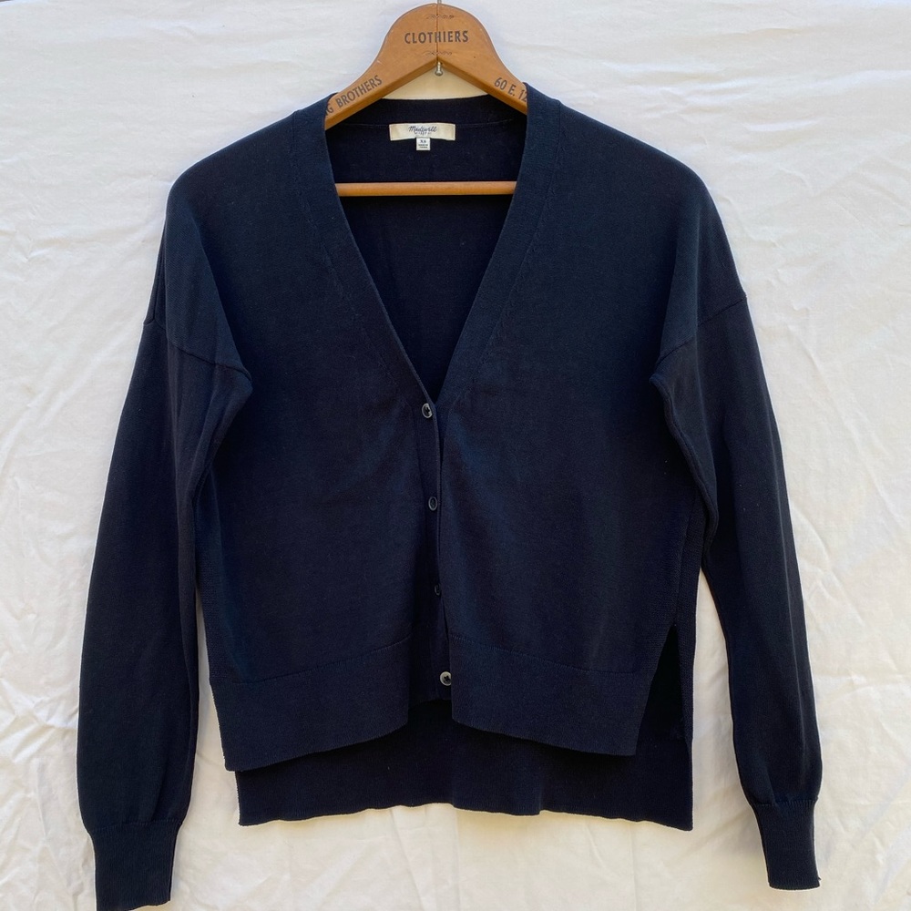 MADEWELL Black Cardigan Sweater | XS